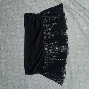 Iheartraves, M/L, Black Rave Mini Mesh Skirt